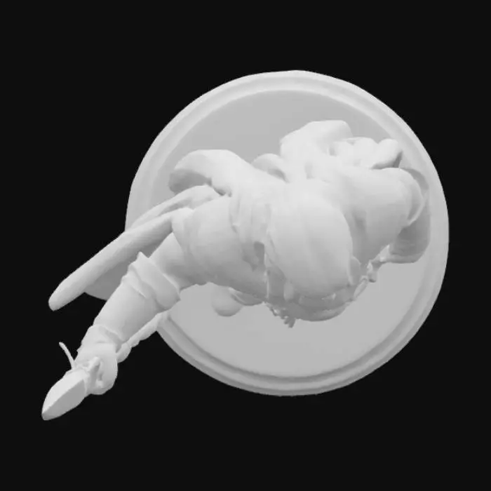 3D model for Figurine sur socle.

Ancien seigneur guerrier devenu capitaine de bateau fantôme.

Barbe longue, cheveux longs blancs
Une lance dans la main droite