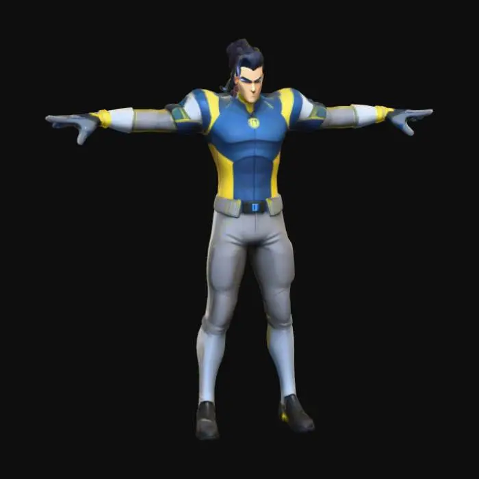 3D model for Heroic Stance