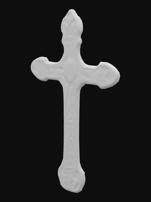3D model for Golden Ornate Cross