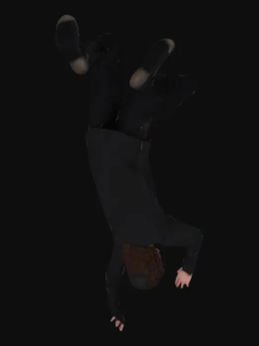 3D model for Warrior in Black