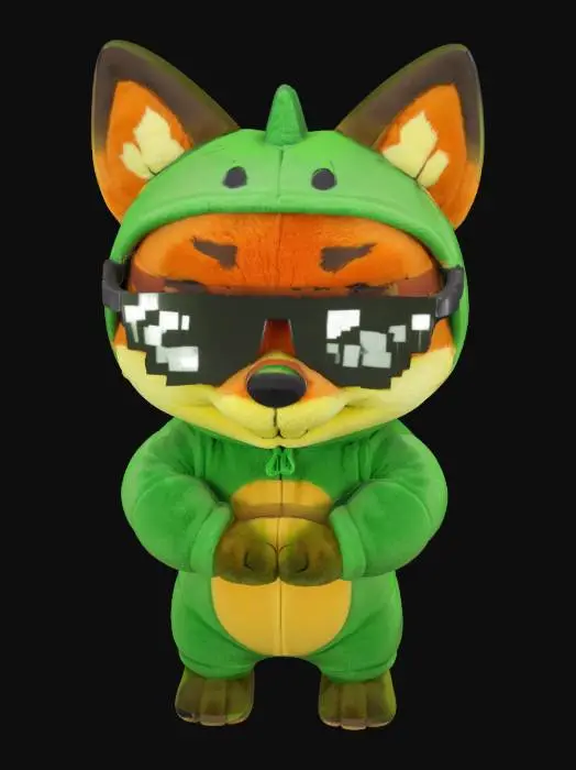 3D model for Cool Dino Fox