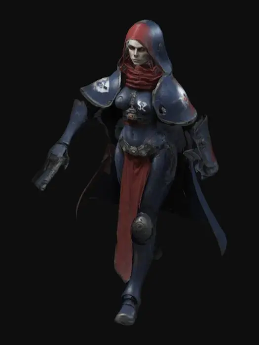 3D model for The Battle Sister from the Warhammer 40k Universe