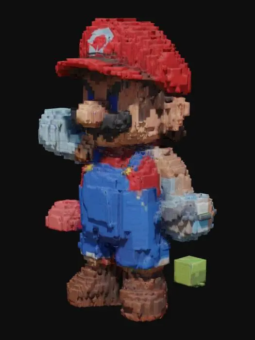 3D model for Pixel Plumber Adventure mario 4k edition