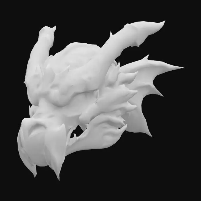 3D model for Dragon God Full Helm
