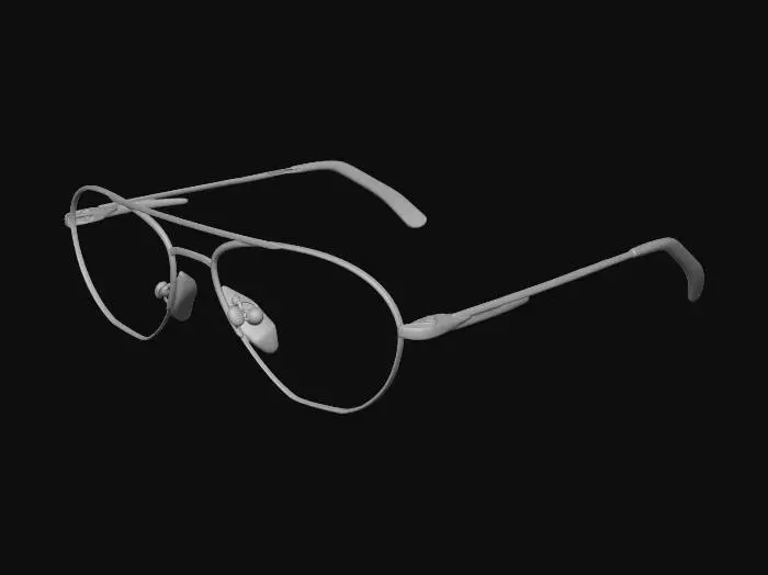 3D model for Glasses on a wooden table