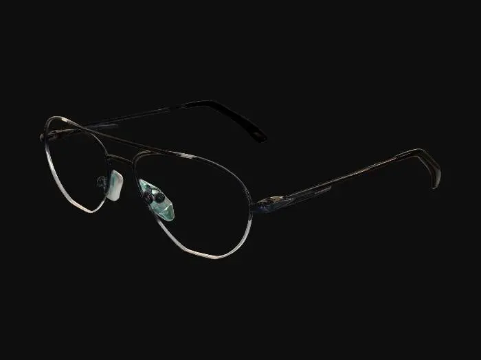 3D model for Glasses on a wooden table