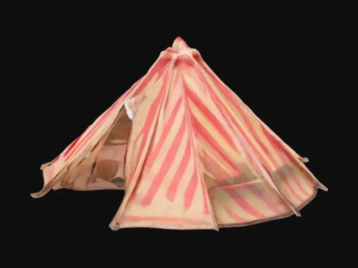 3D model for Red and White Tent Retreat