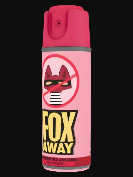 3D model for Fox Away Spray Design