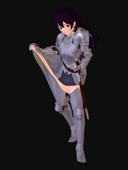 3D model for knight girl