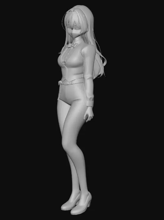 3D model for Shy Velvet Waitress