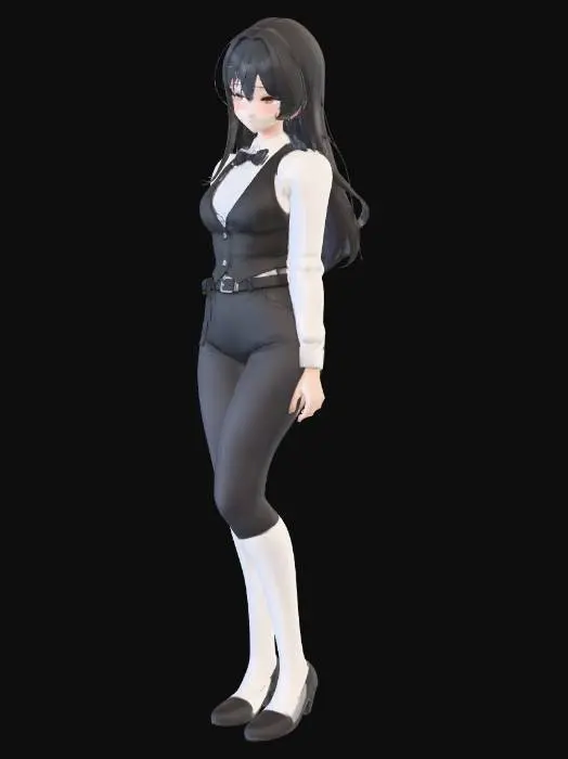 3D model for Shy Velvet Waitress