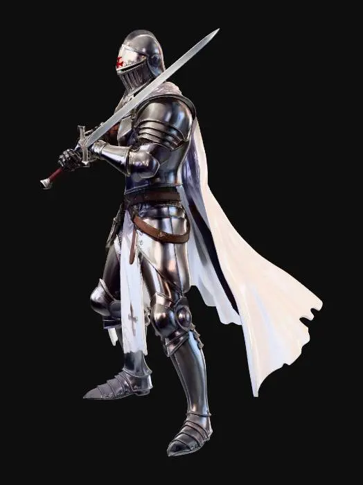 3D model for Crusader Knight