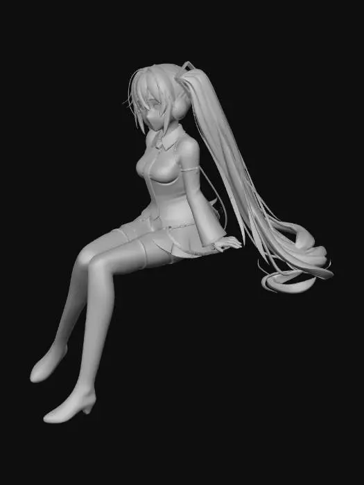 3D model for Hatsune Miku
