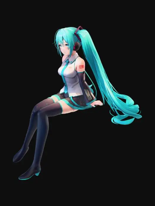 3D model for Hatsune Miku