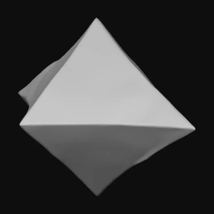 3D model for low-poly blue kite shaped diamond with 8 faces
