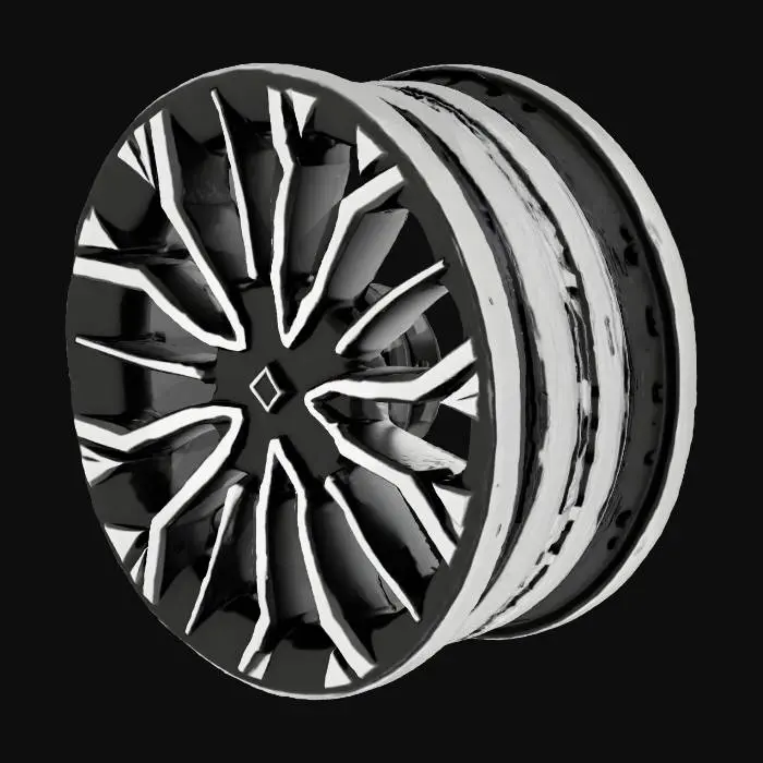 3D model for Futuristic Alloy Wheel Design