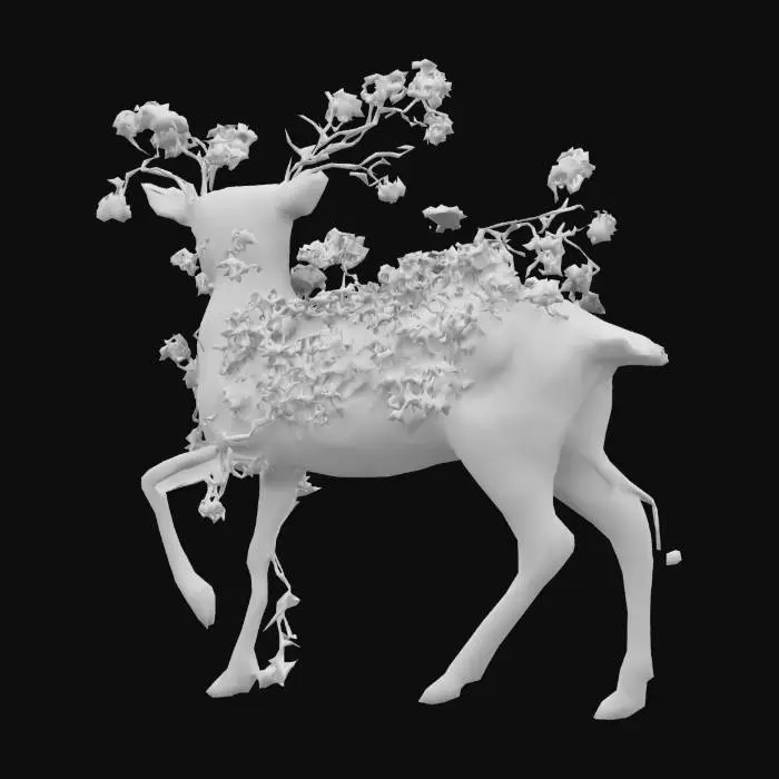 3D model for Floral Faun