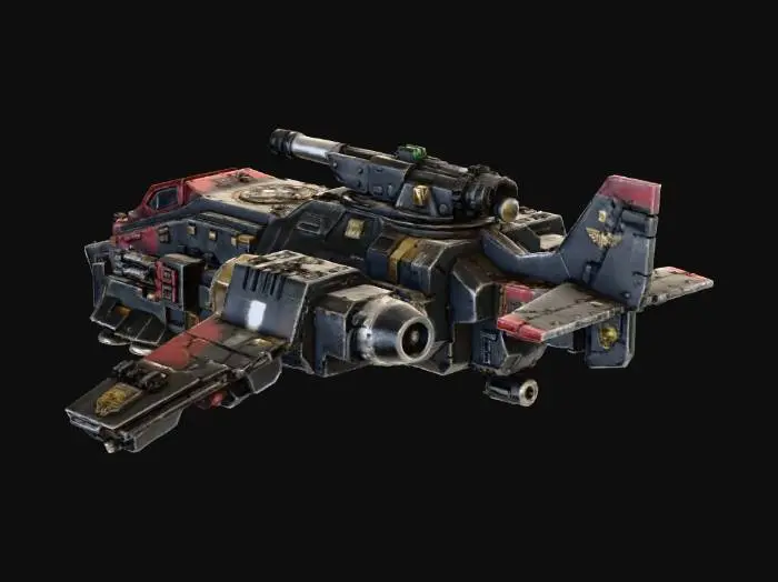 3D model for warhammer 40k 
thunder hawk gunship