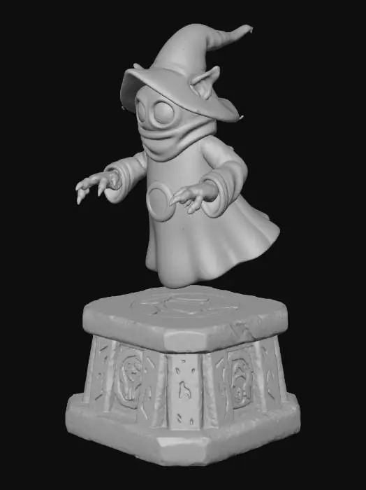 3D model for masters of the universe orko on pedestal