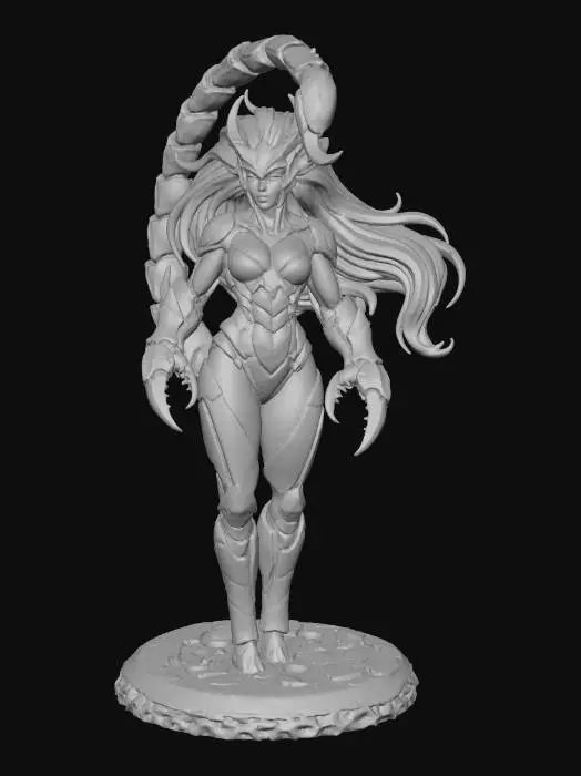 3D model for scorpion women hybrid