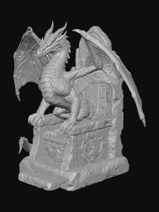 3D model for throne of liberty  dragon