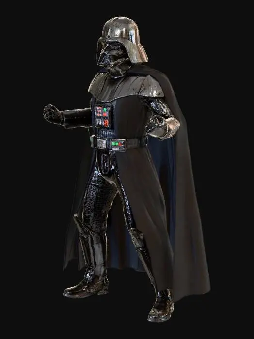 3D model for star was darth Vader