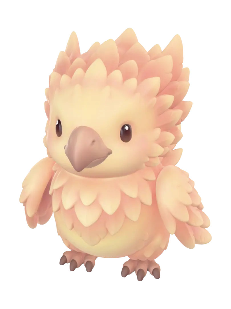 Mango plumage dragon bird - Feathered 3D model, vytvořený pomocí AI