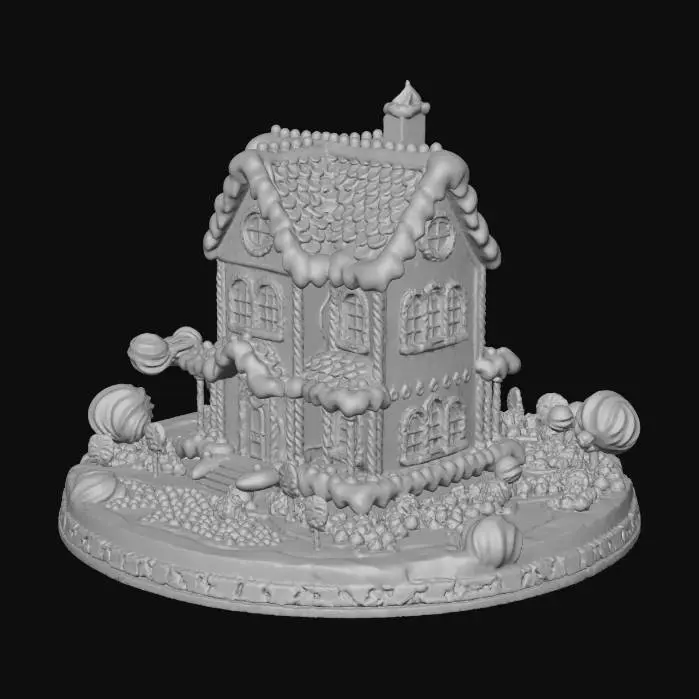 3D model for gingerbread mansion