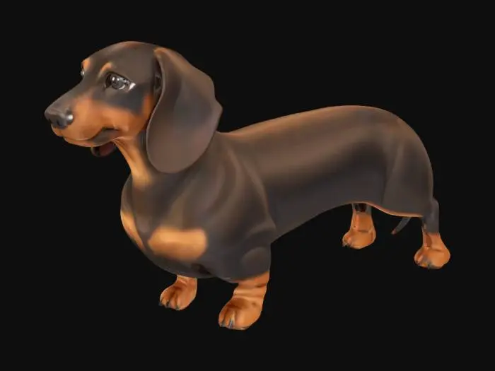 3D model for Dashing Dachshund