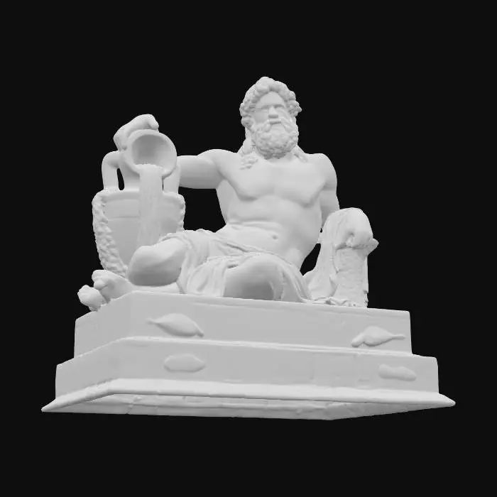 3D model for River God Statue