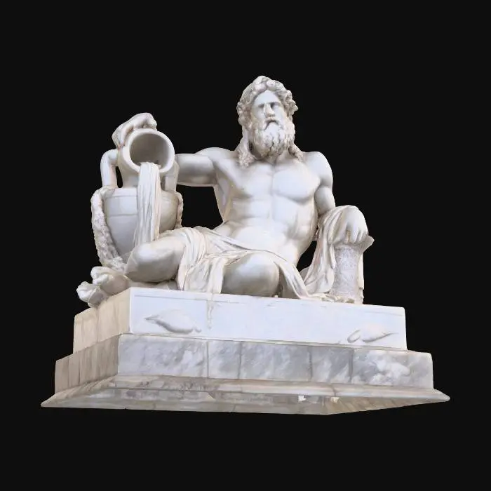 3D model for River God Statue
