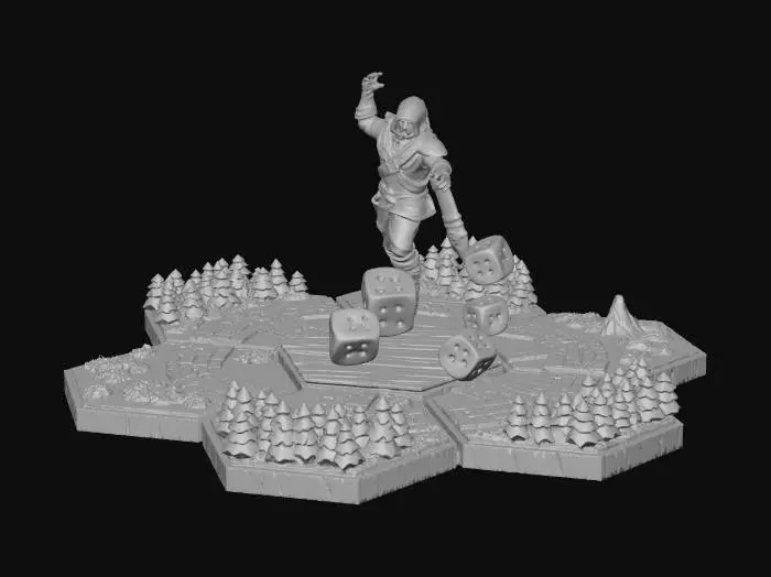 3D model for Hexboard Gambit