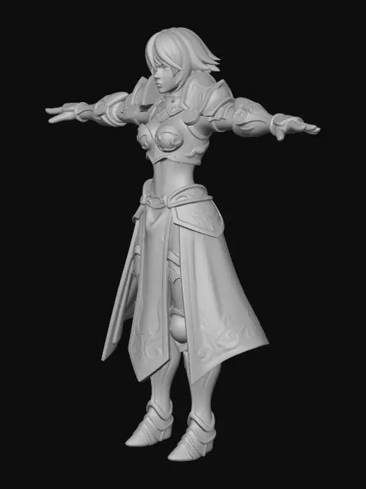 3D model for Warrior of Valor