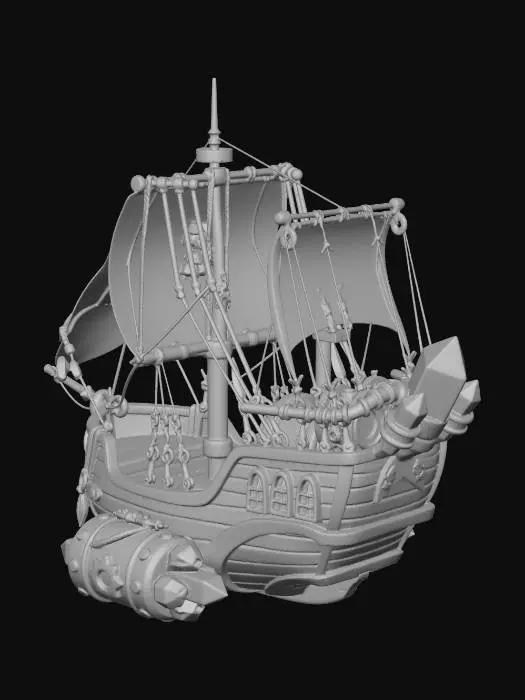 3D model for Crystal Powered Airship