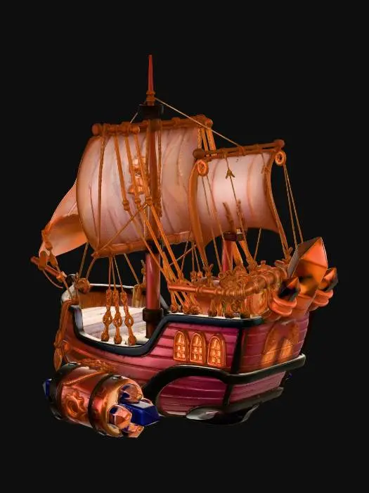 3D model for Crystal Powered Airship