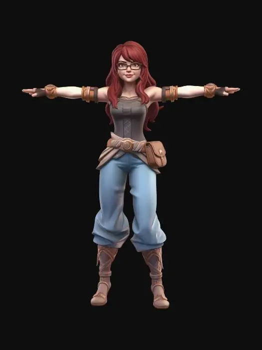3D model for Open-Armed Adventurer