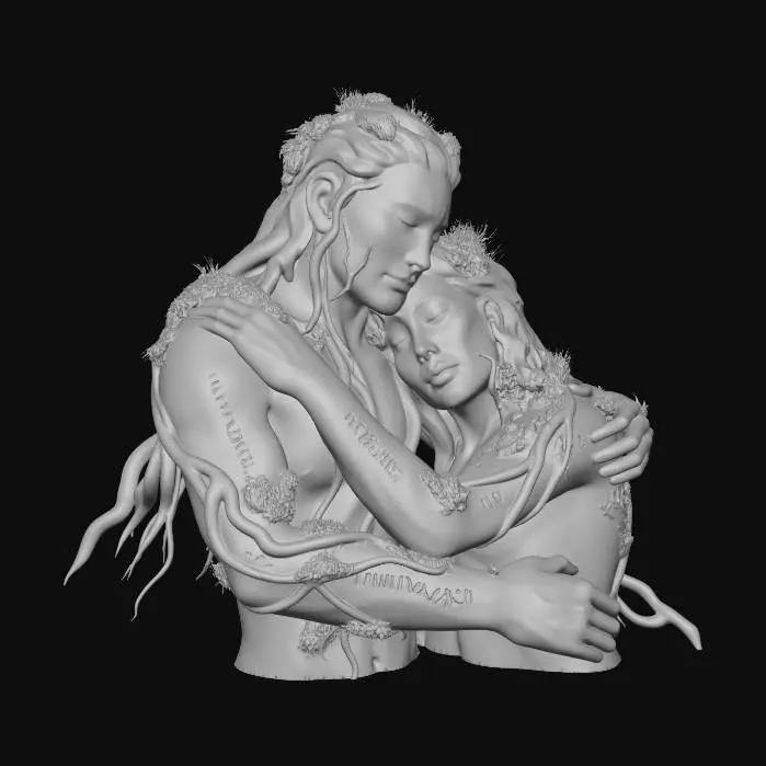 3D model for Eternal Embrace