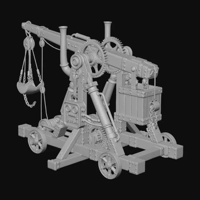 3D model for Steampunk Siege Cannon