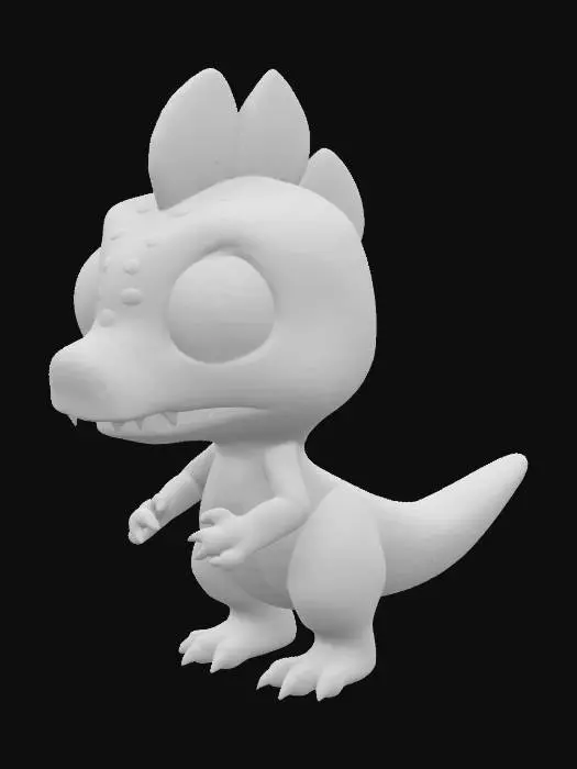 3D model for I'm looking to create a cute dinosaur 3d model, appx 2cm in height, a velociraptor.