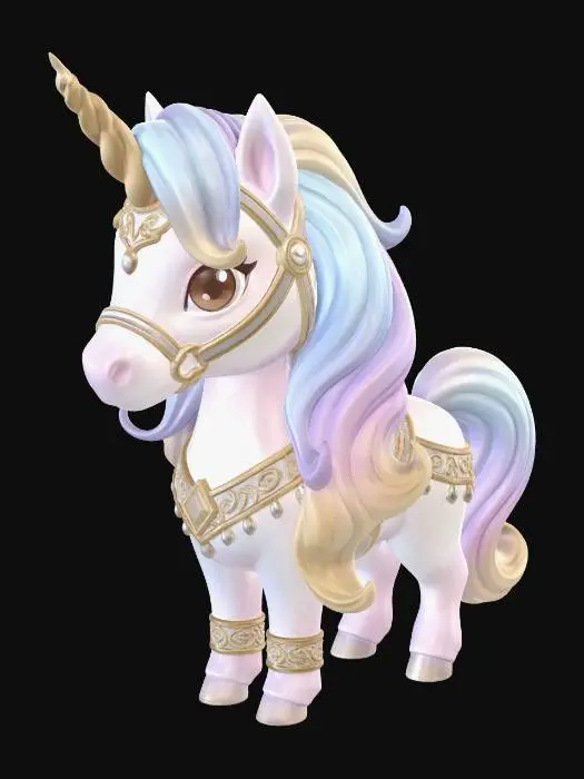 3D model for Pastel Dream Unicorn