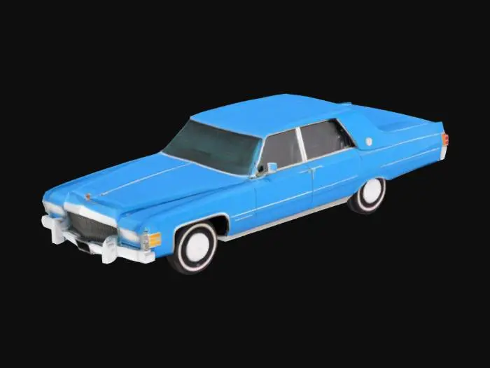 3D model for Cadillac DeVille blue