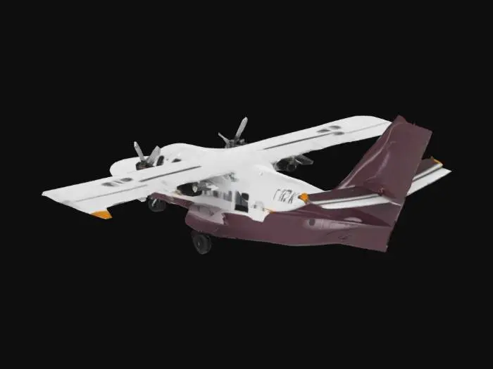 3D model for Plane on Runway