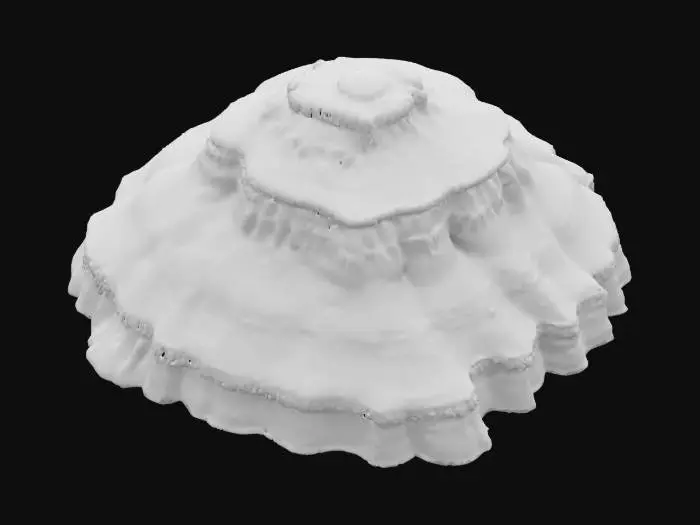 3D model for A Stepped Plateau pillar plain, HDR Banded Geology, Sunburnt orange rock, Sandy Desert, Landscape 