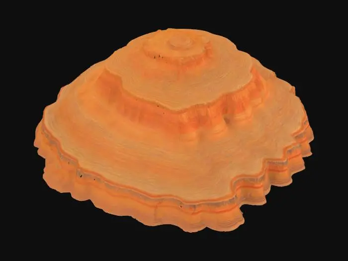 3D model for A Stepped Plateau pillar plain, HDR Banded Geology, Sunburnt orange rock, Sandy Desert, Landscape 