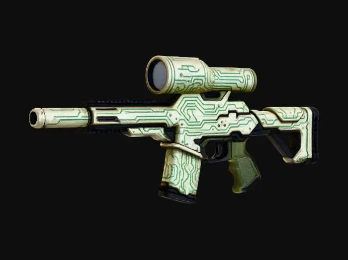 3D model for FuturePunk Rifle