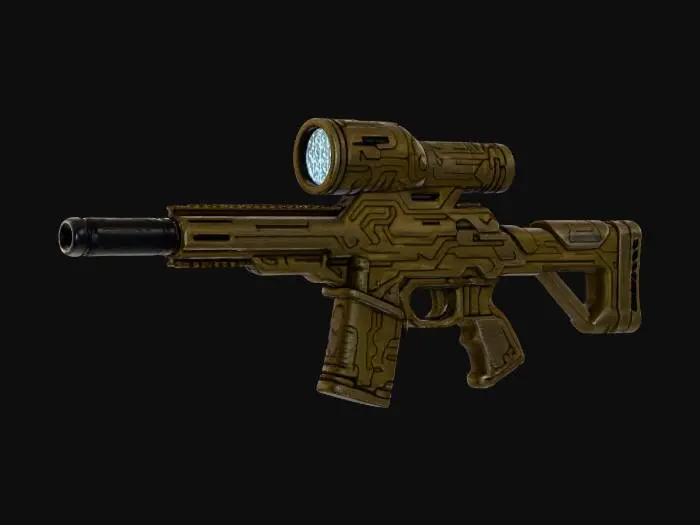 3D model for FuturePunk Rifle