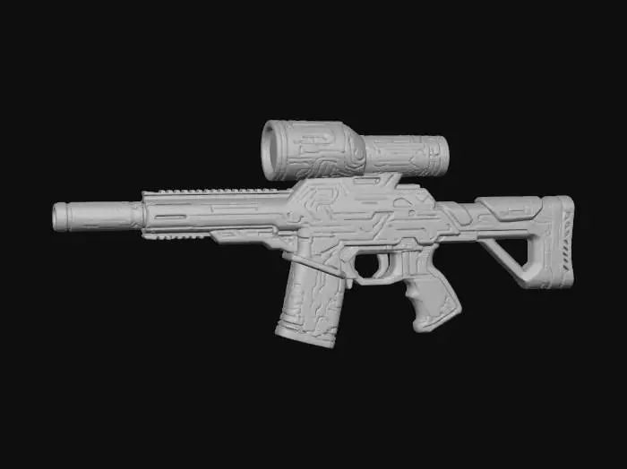 3D model for FuturePunk Rifle