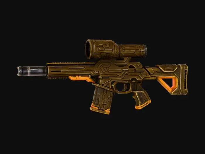 3D model for FuturePunk Rifle