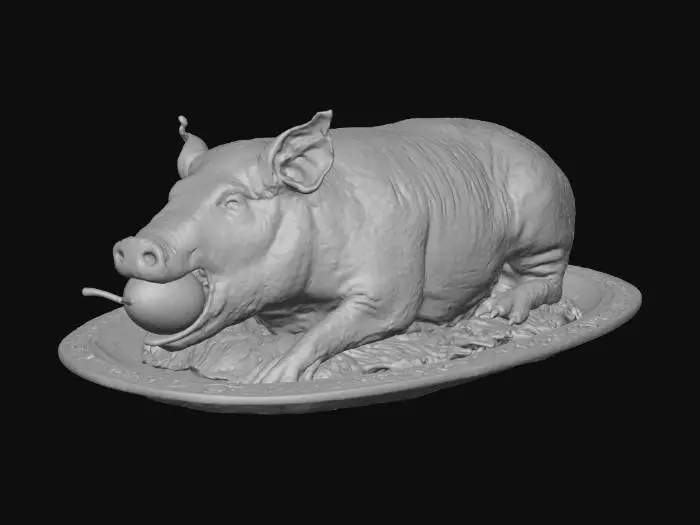 3D model for Roasted Hog, #Thanksgiving#