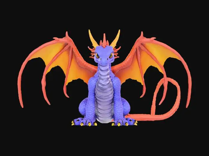 3D model for A formidable brigandine crafted from deep lavender draconic leather, featuring meticulously sculpted overlapping dragon scales with a subtle sheen. Adorning its contours are vibrant phoenix feathers, shimmering with fiery orange and gold hues. The leather armor provides a rigid, firm structure and a cool, smooth texture from the scales, while the feathers offer a soft, flowing, and warm contrast. This piece presents a visually striking and contrasting tactile sensation.